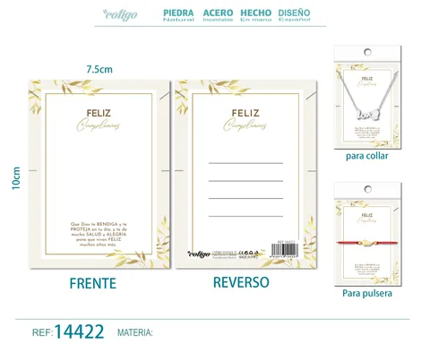 TARJETA FELICITACIÓN PARA CUMPLEAÑO