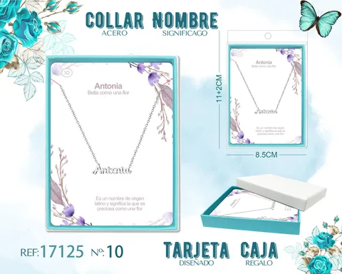 COLLAR ANTONIA ACERO COLOR PLATEADO