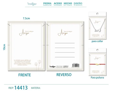 TARJETA FELICITACIÓN PARA AMIGA