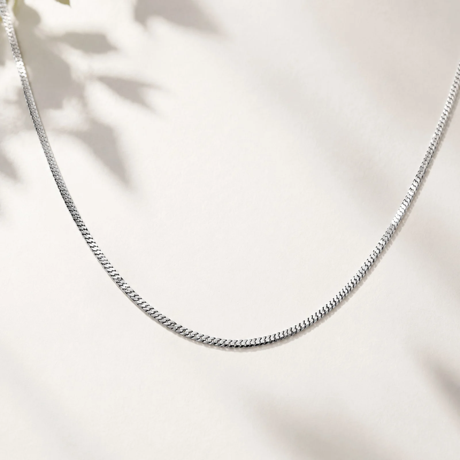 COLLAR DE CADENA ACERO PLATEADO