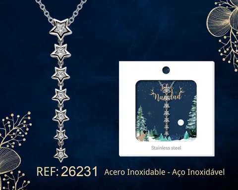 COLGANTE CHAPADA ORO 14K CON CIRCONITA PARA NAVIDAD
