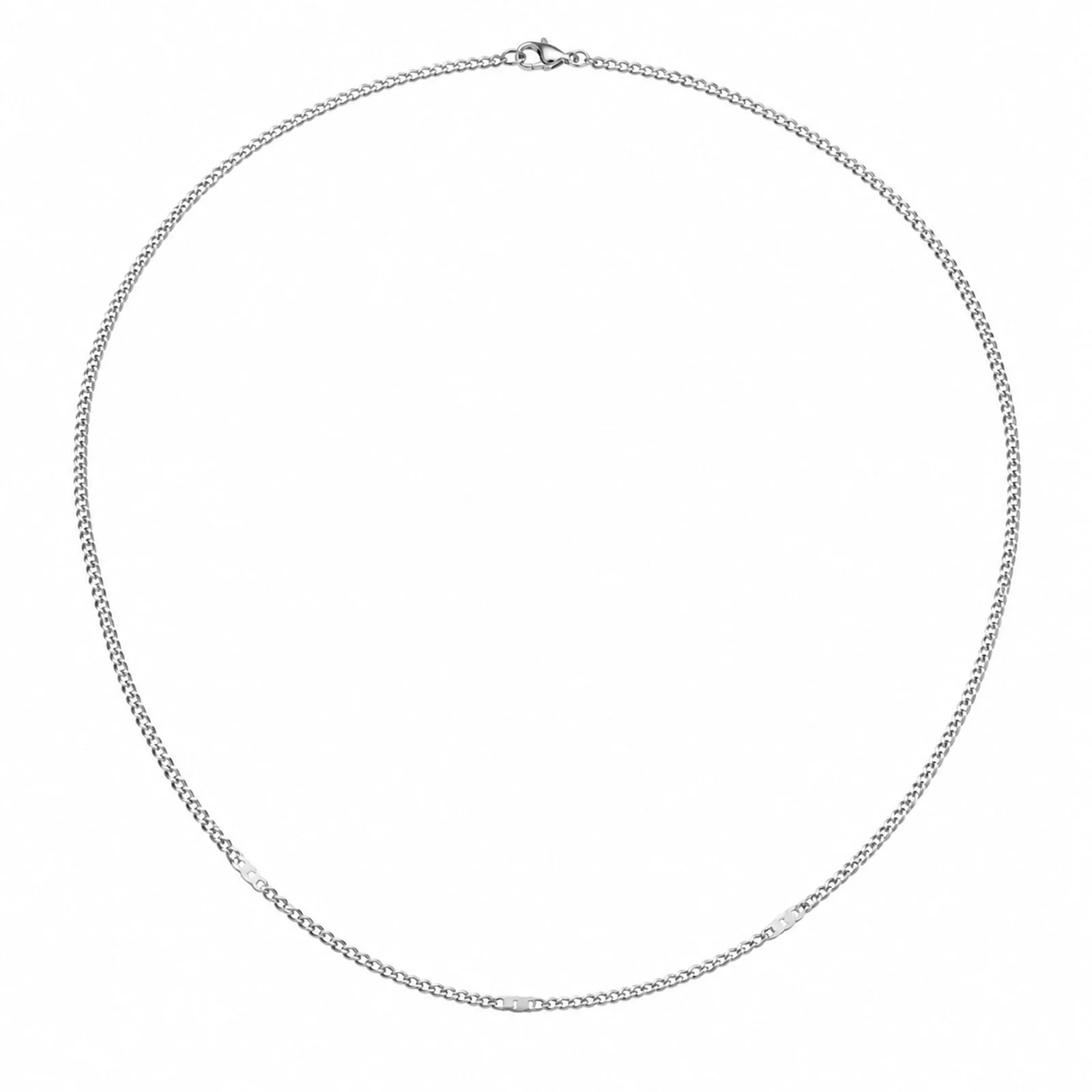 COLLAR DE CADENA ACERO PLATEADO