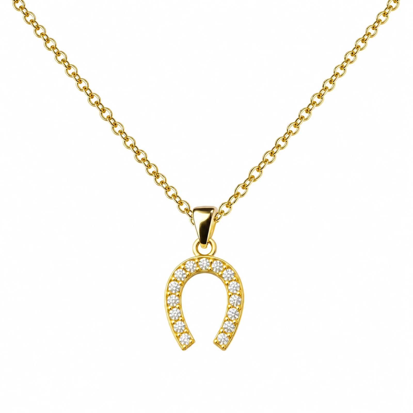 COLGANTE CHAPADO ORO 14K CON CIRCONITA