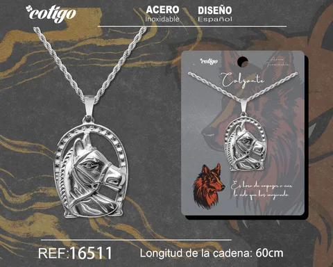 COLGANE HOMBRE ACERO COLOR PLATEADO