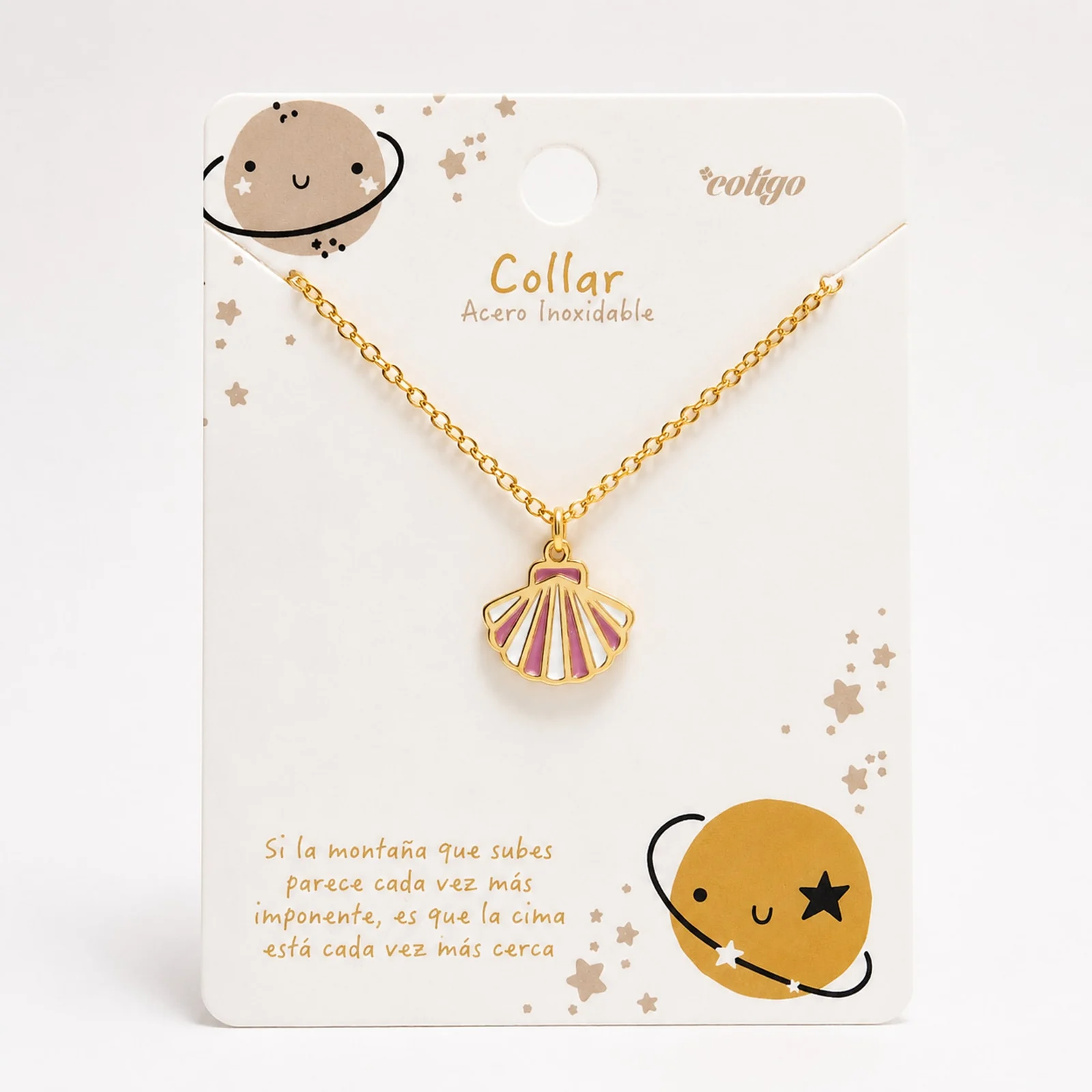 COLLAR NIÑA ACERO COLOR DORADO