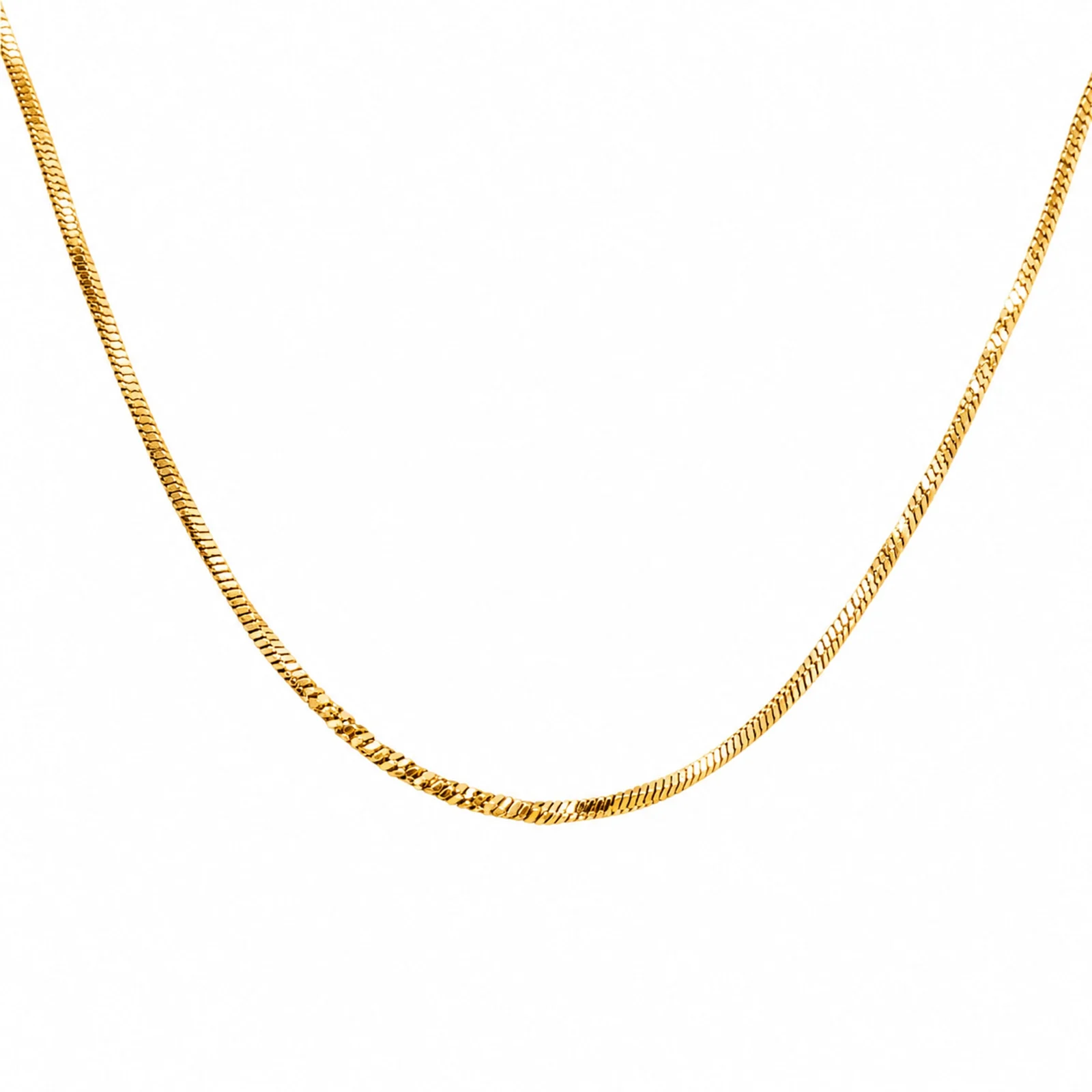 COLLAR DE CADENA ACERO DORADO