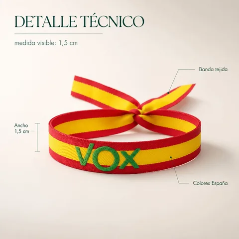 PULSERA VOX ESPAÑA TEJIDO