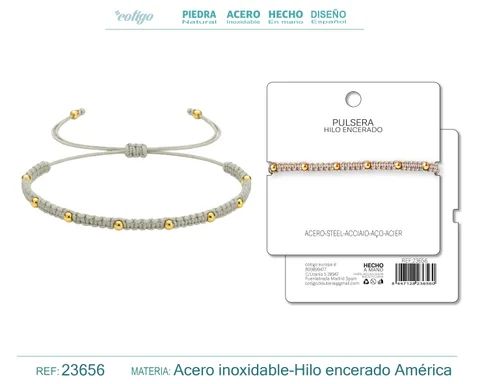 PULSERA HILO ENCERADO