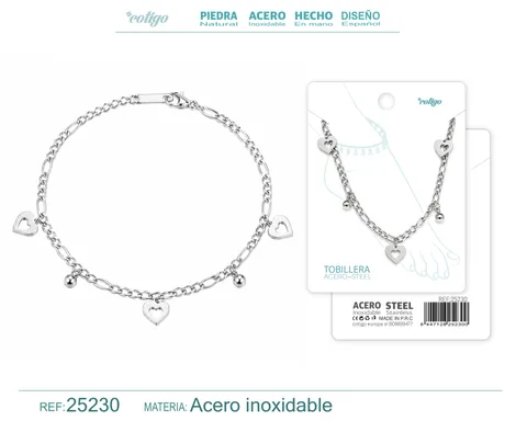 TOBILLERA ACERO INOXIDABLE