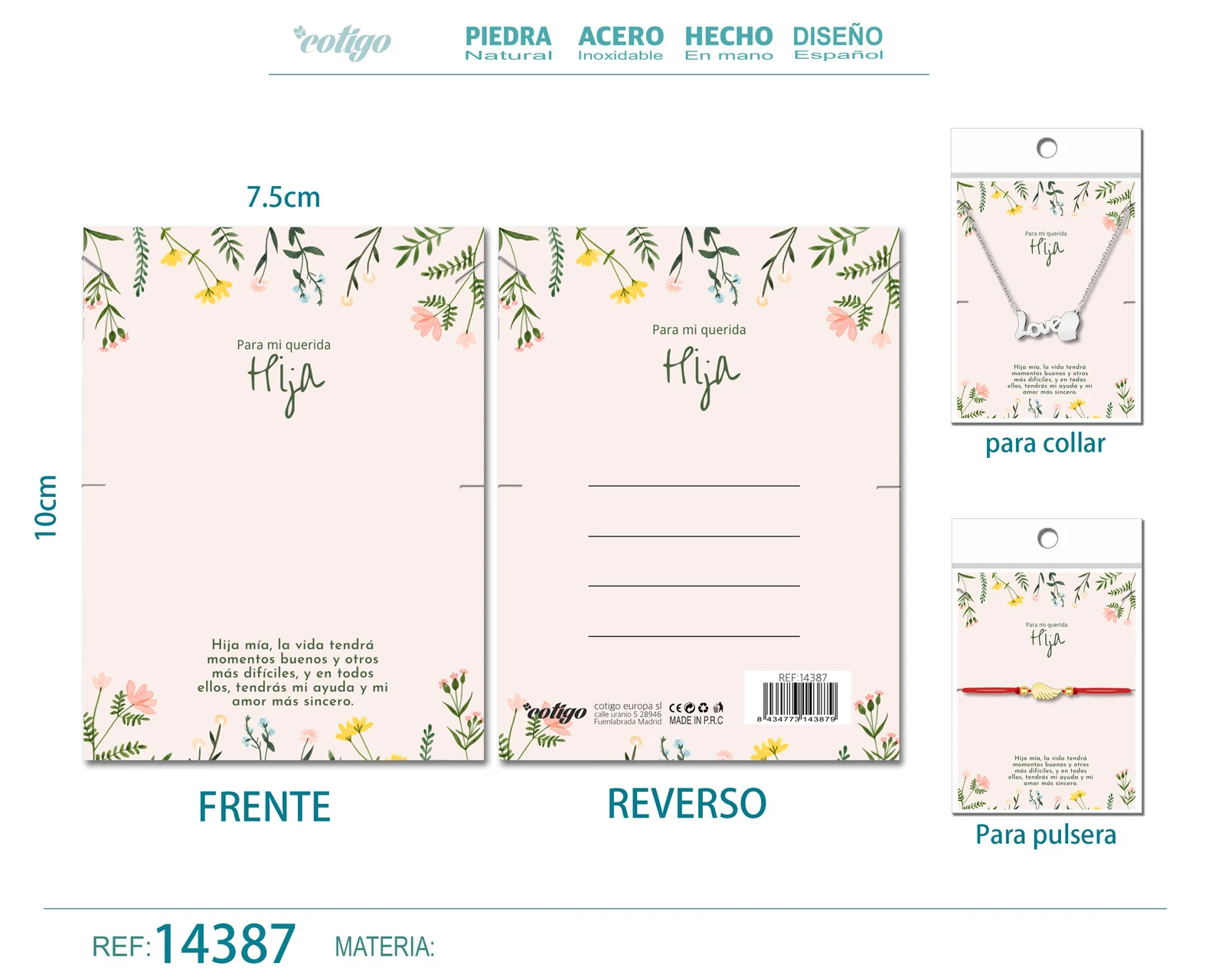 TARJETA FELICITACIÓN PARA HIJA