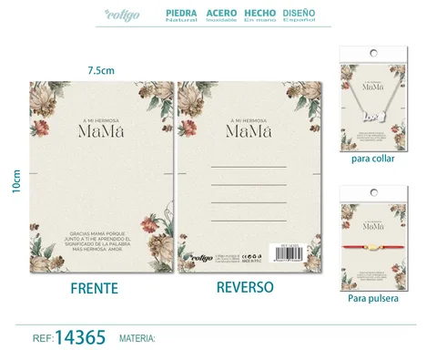 TARJETA FELICITACIÓN PARA MAMÁ