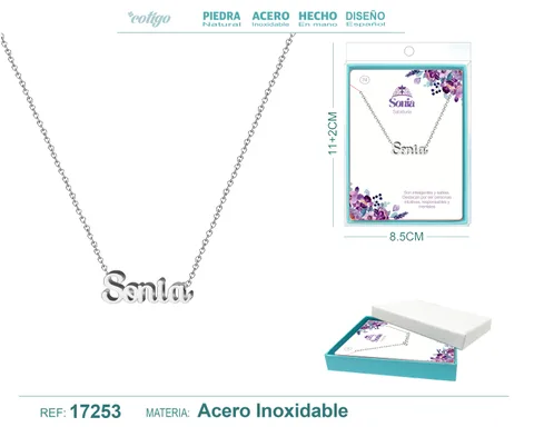 COLLAR SONIA ACERO COLOR PLATEADO