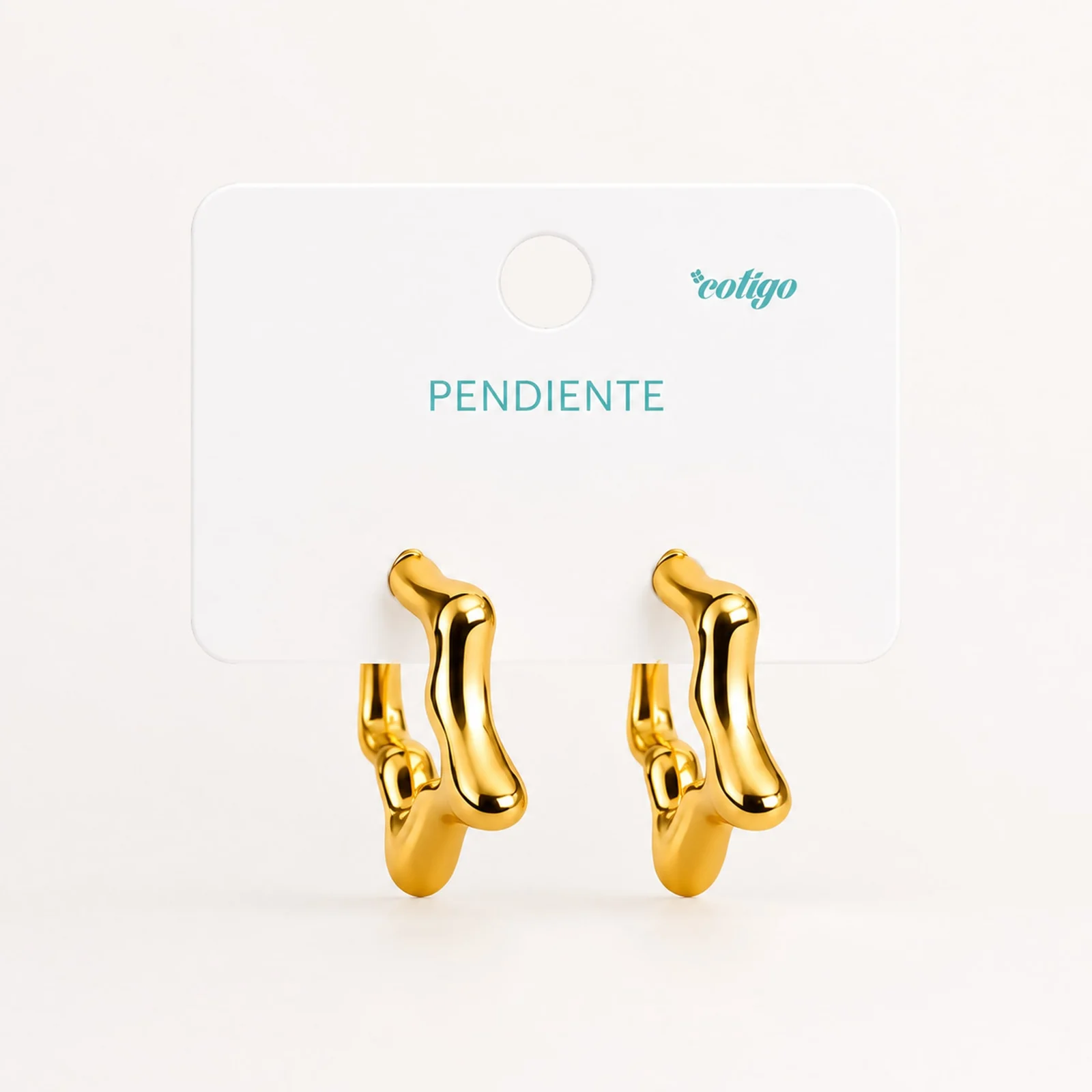 Pendiente de Plástico Metalizado