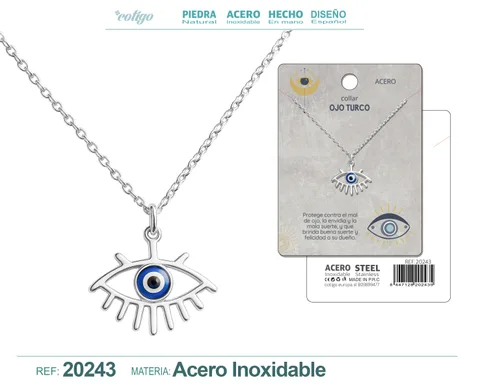COLLAR OJO TURCO ACERO
