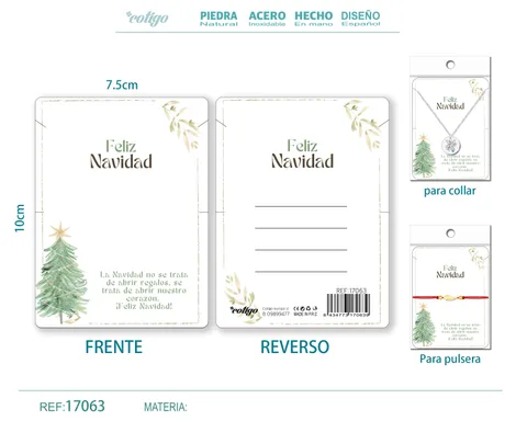 TARJETA DE NAVIDAD PARA BISUTERIA