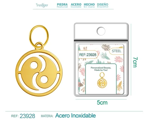 CHARM ACERO INOXIDABLE COLOR DORADO