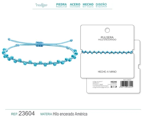 PULSERA HILO ENCERADO