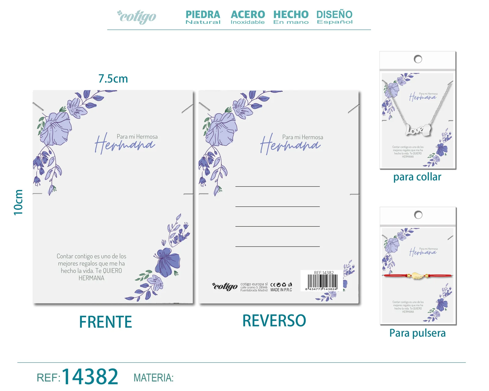 TARJETA FELICITACIÓN PARA HERMANA