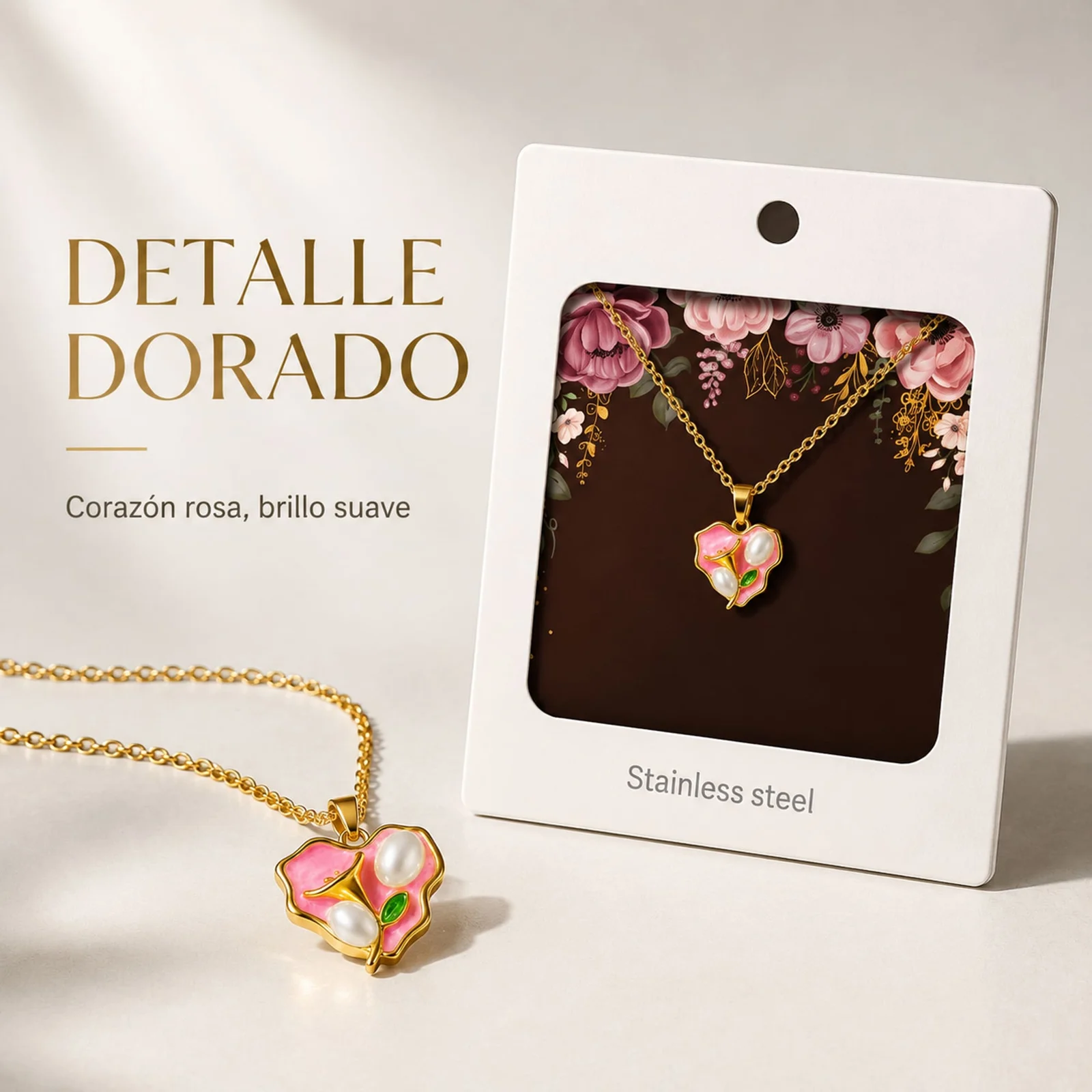 COLGANTE CHAPADO ORO 14K CON CIRCONITA