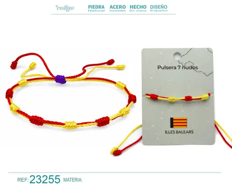 PULSERA 7 NUDOS DE BANDERA DE  ILLES BALEARS