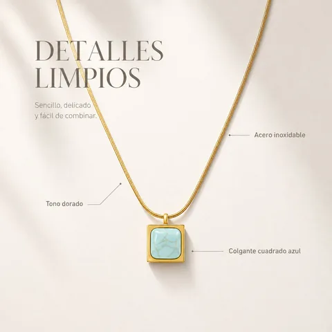 COLLAR ACERO INOXIDABLE CON SOBRE
