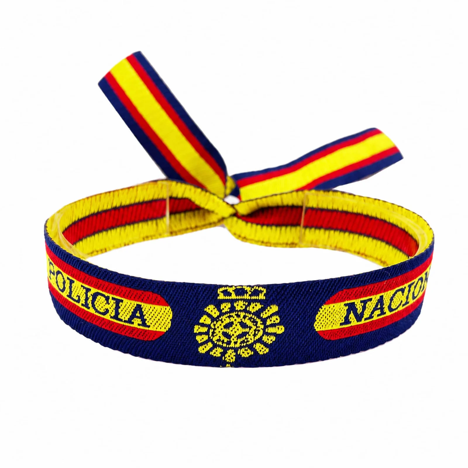 PULSERA ESPAÑA TEJIDO-POLICIA NACIONAL
