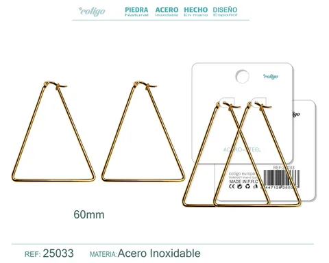 ARO ACERO 60MM COLOR PLATEADO