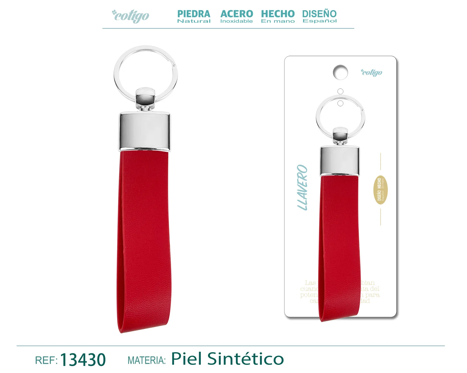 LLAVERO CUERO SINTÉTICO