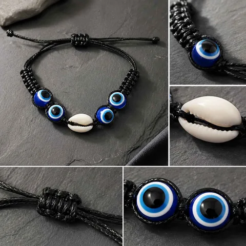PULSERA HILO ENCERADO DE CONCHA