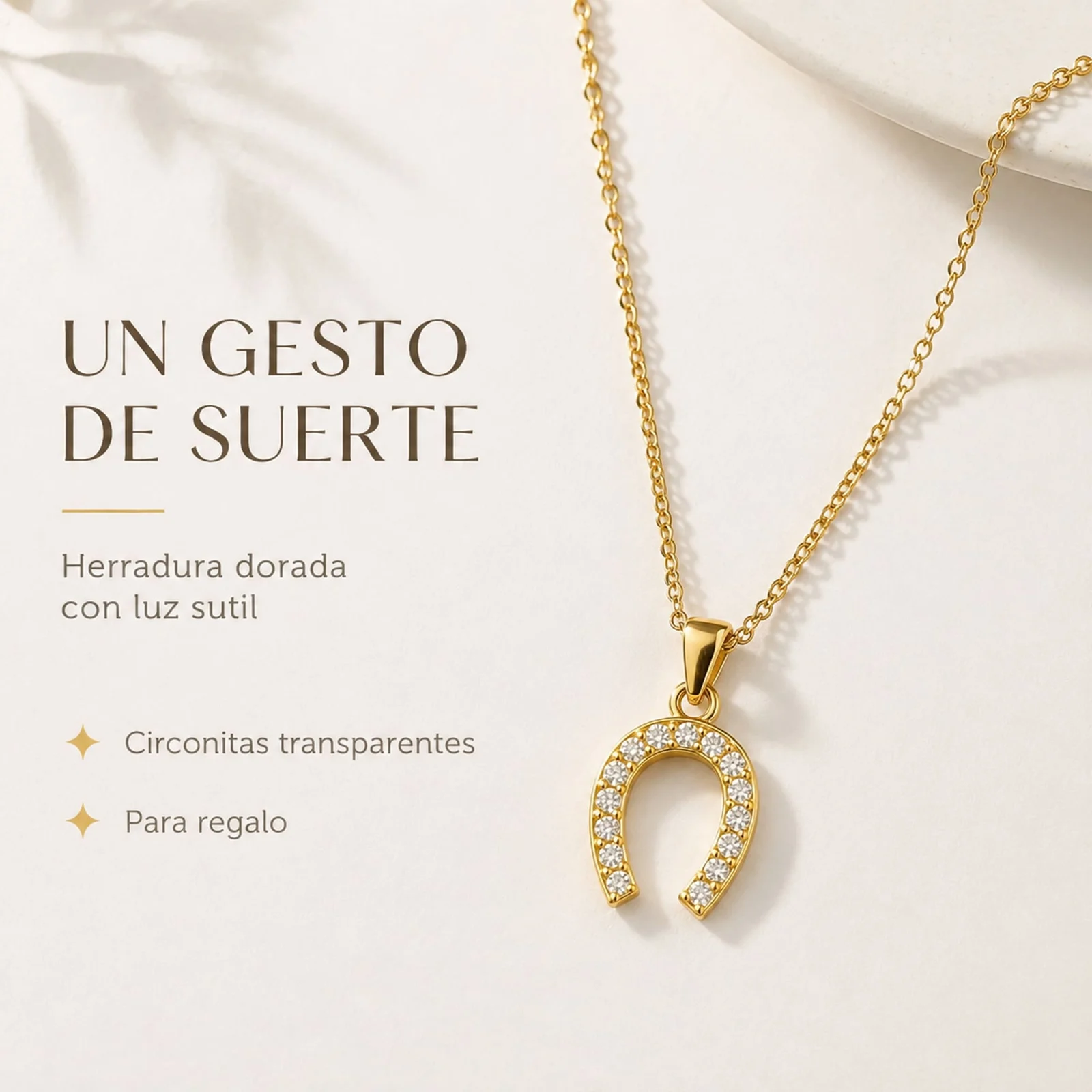 COLGANTE CHAPADO ORO 14K CON CIRCONITA