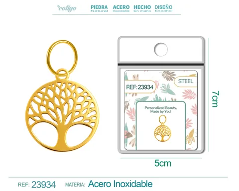 CHARM ACERO INOXIDABLE COLOR DORADO