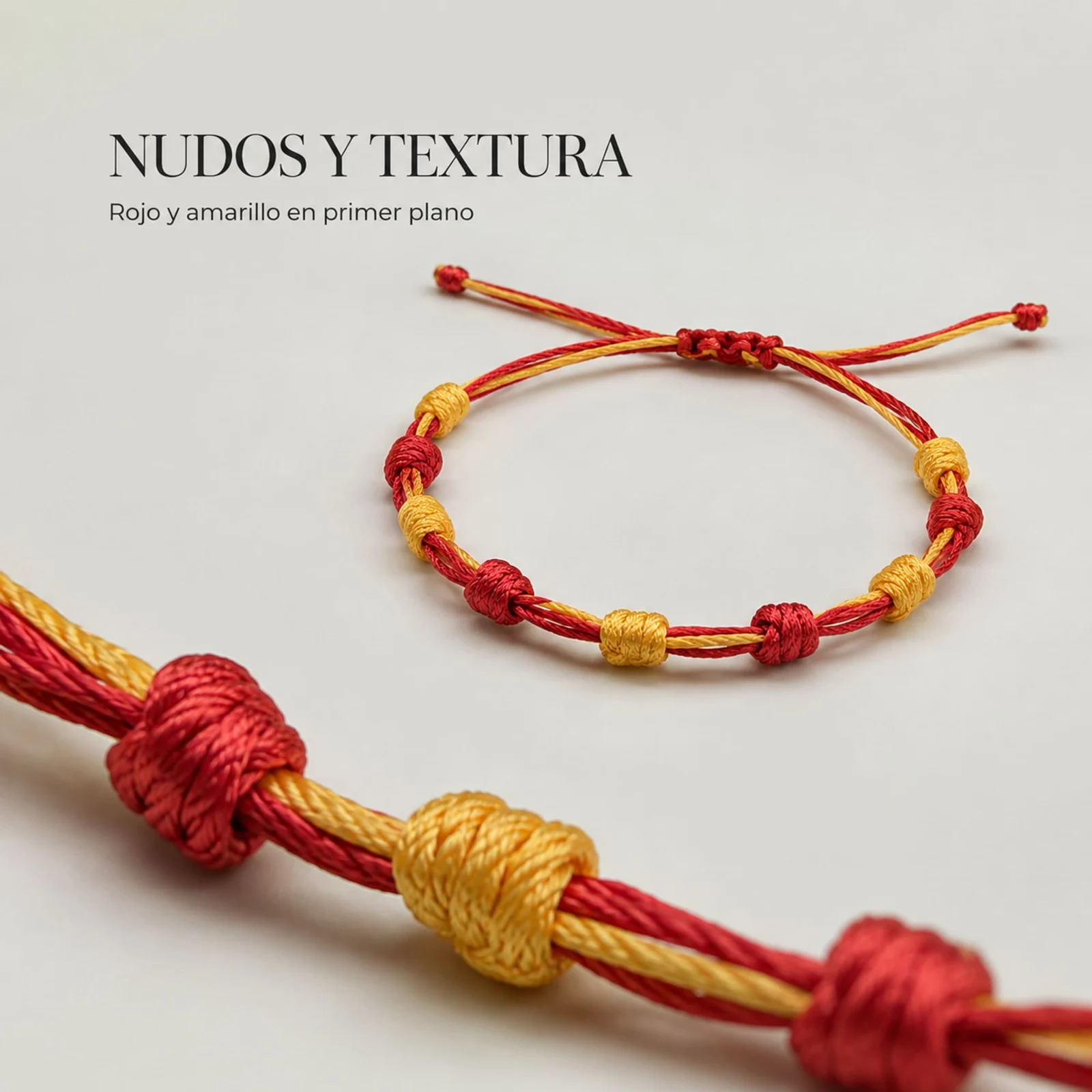 PULSERA 7 NUDOS DE BANDERA DE  ESPAÑA