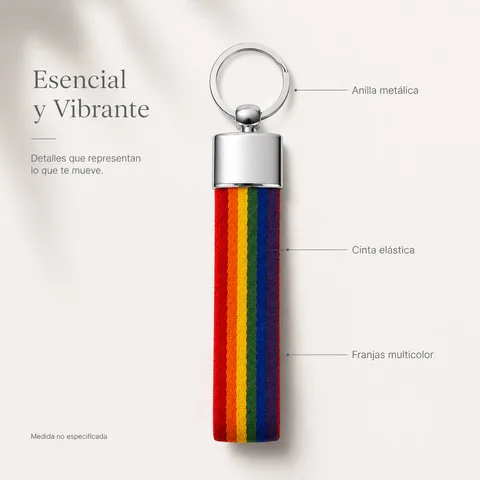 LLAVERO BANDERA ESPAÑA DE CINTA ELÁSTICA