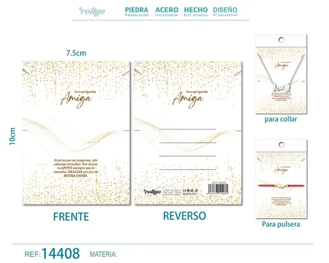 TARJETA FELICITACIÓN PARA AMIGA