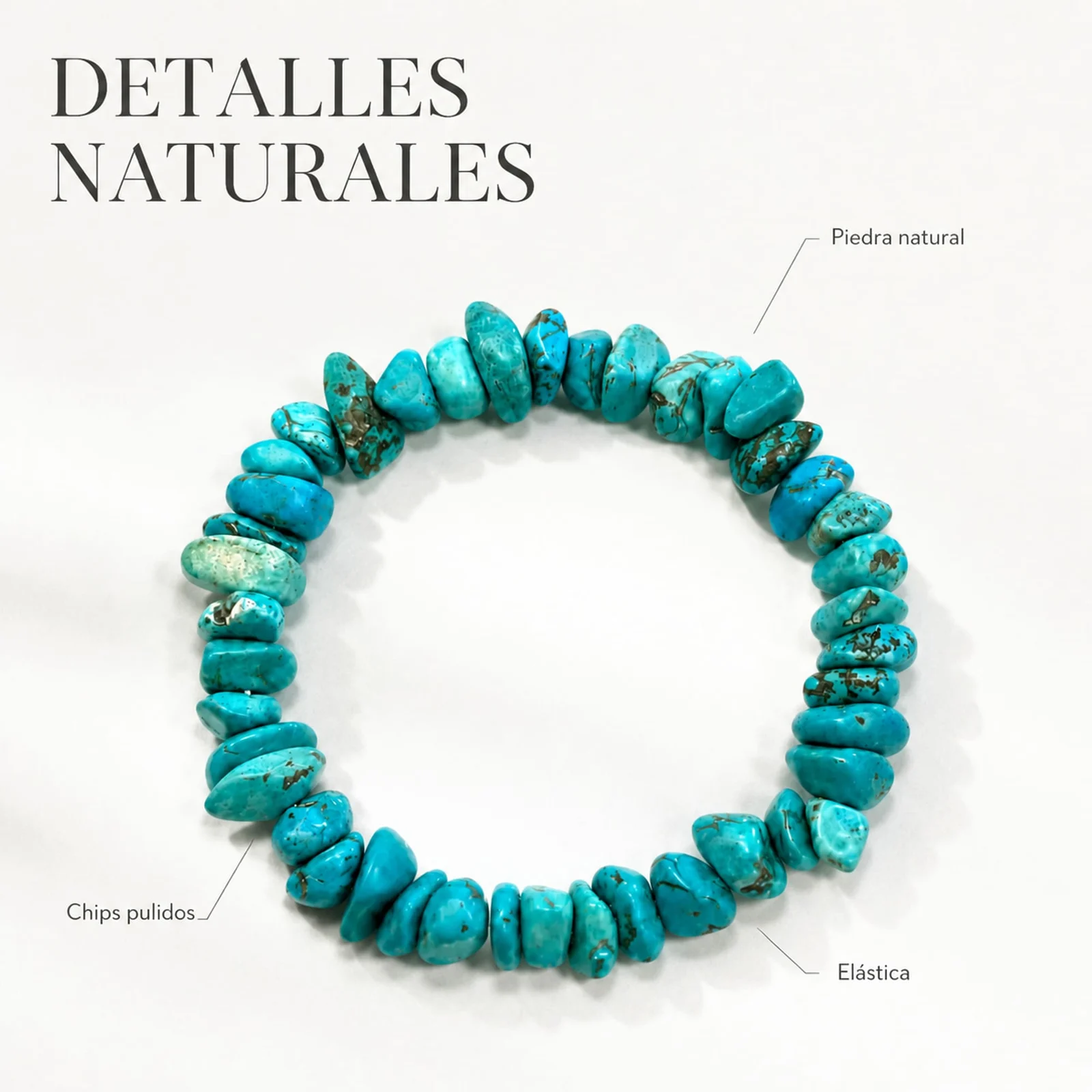 Pulsera Piedra natural Turquesa