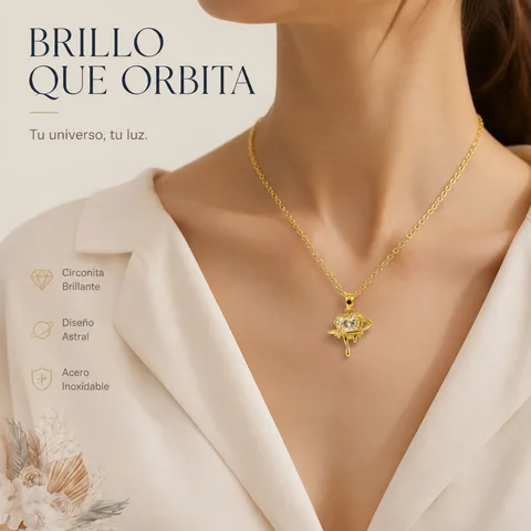 COLGANTE CHAPADO ORO 14K CON CIRCONITA