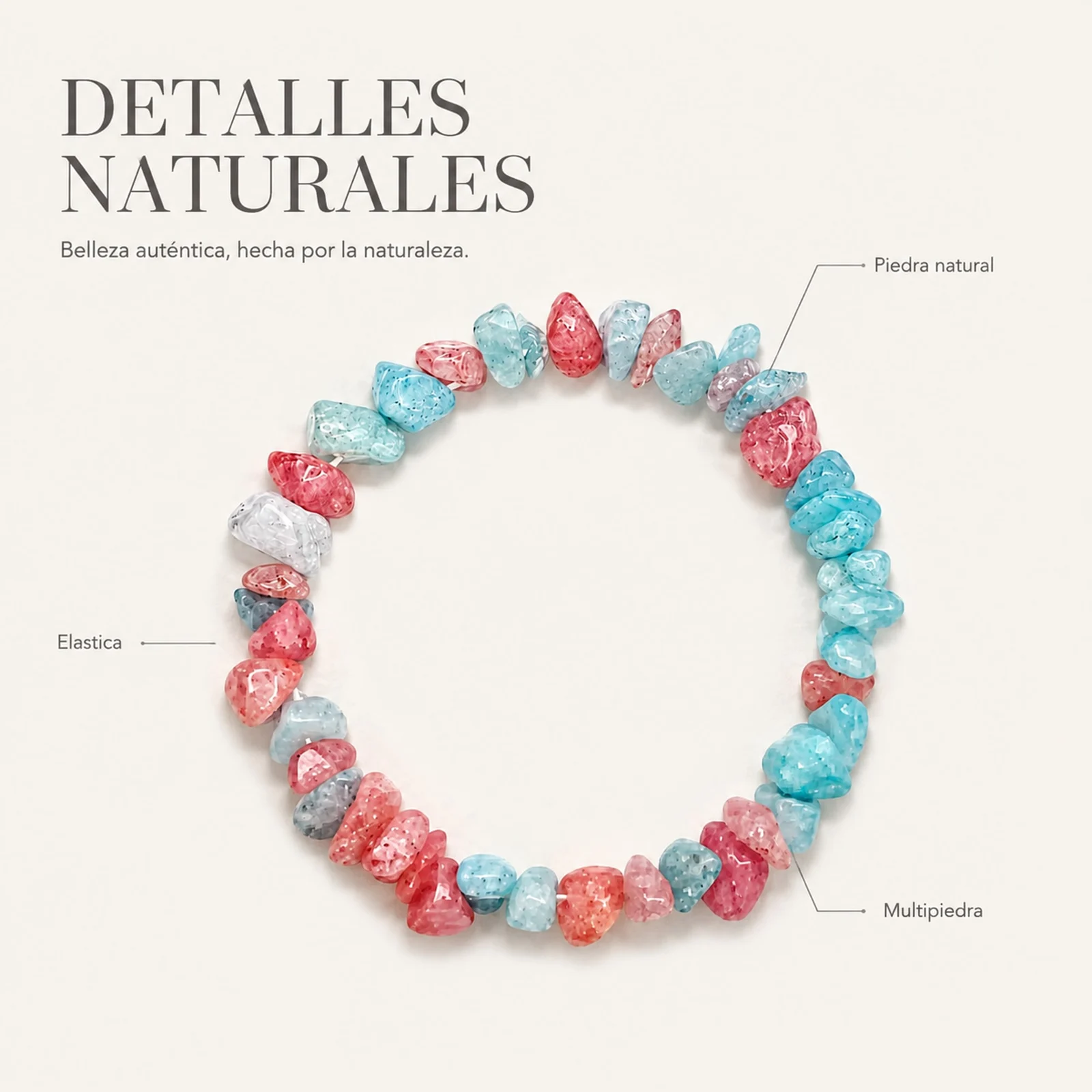 Pulsera Piedra natural Multipiedra