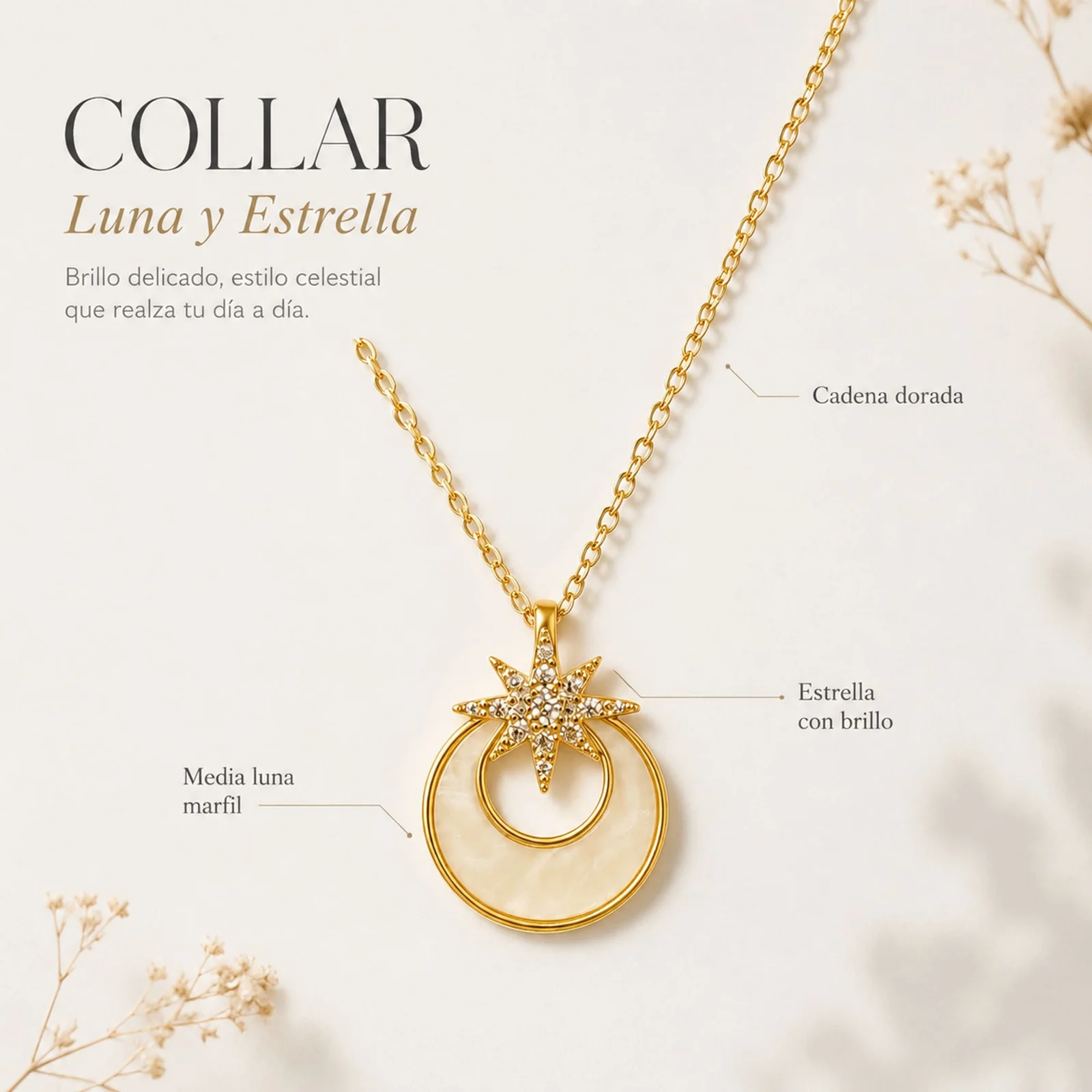COLGANTE CHAPADO ORO 14K CON CIRCONITA