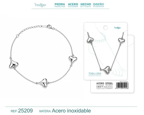 TOBILLERA ACERO INOXIDABLE