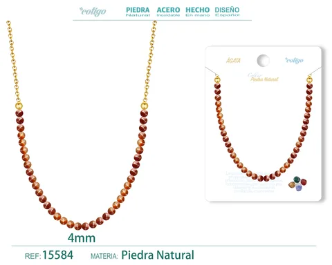 COLLAR AGATA 4MM
