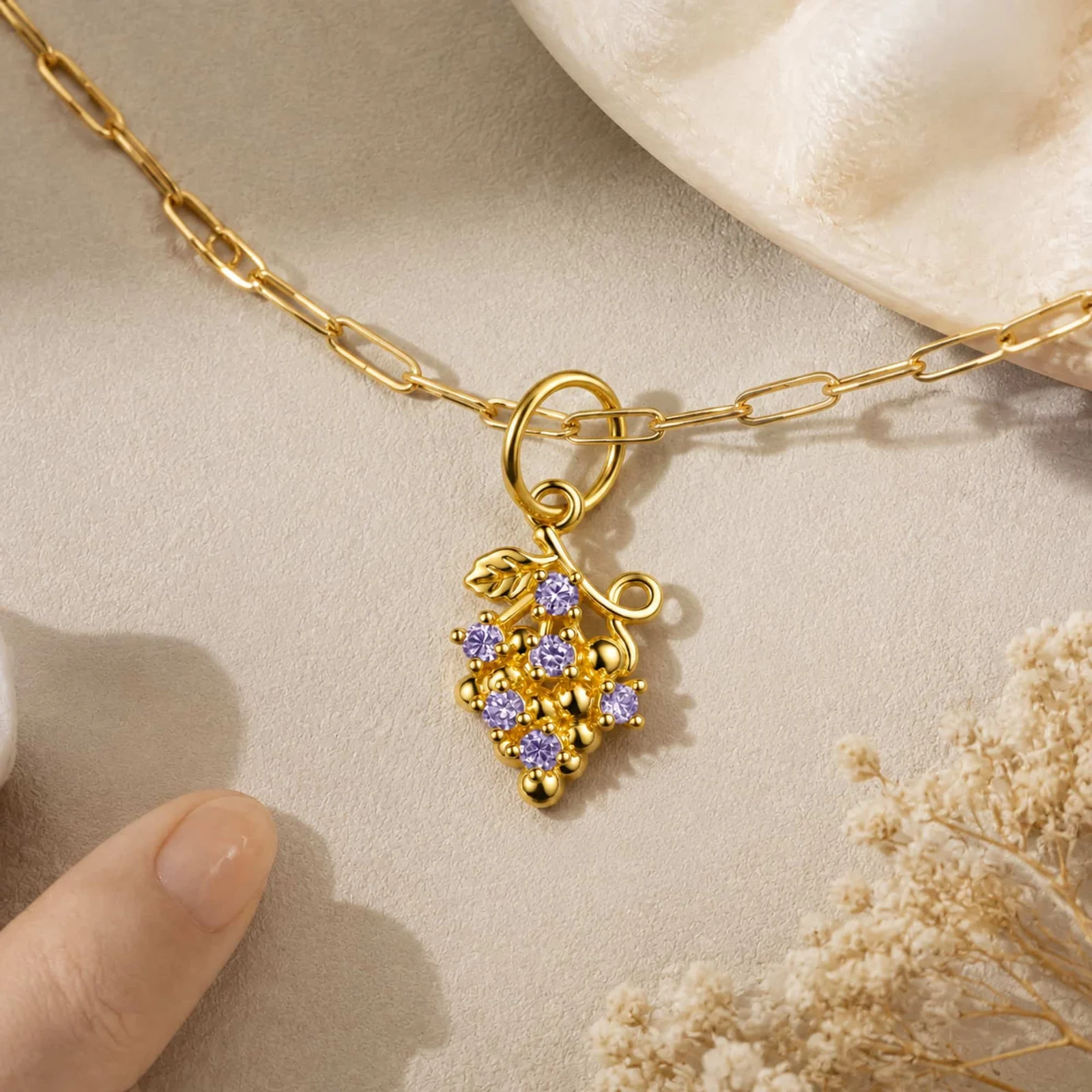 CHARM DE COBRE CHAPADO ORO 14K CON CIRCONITA