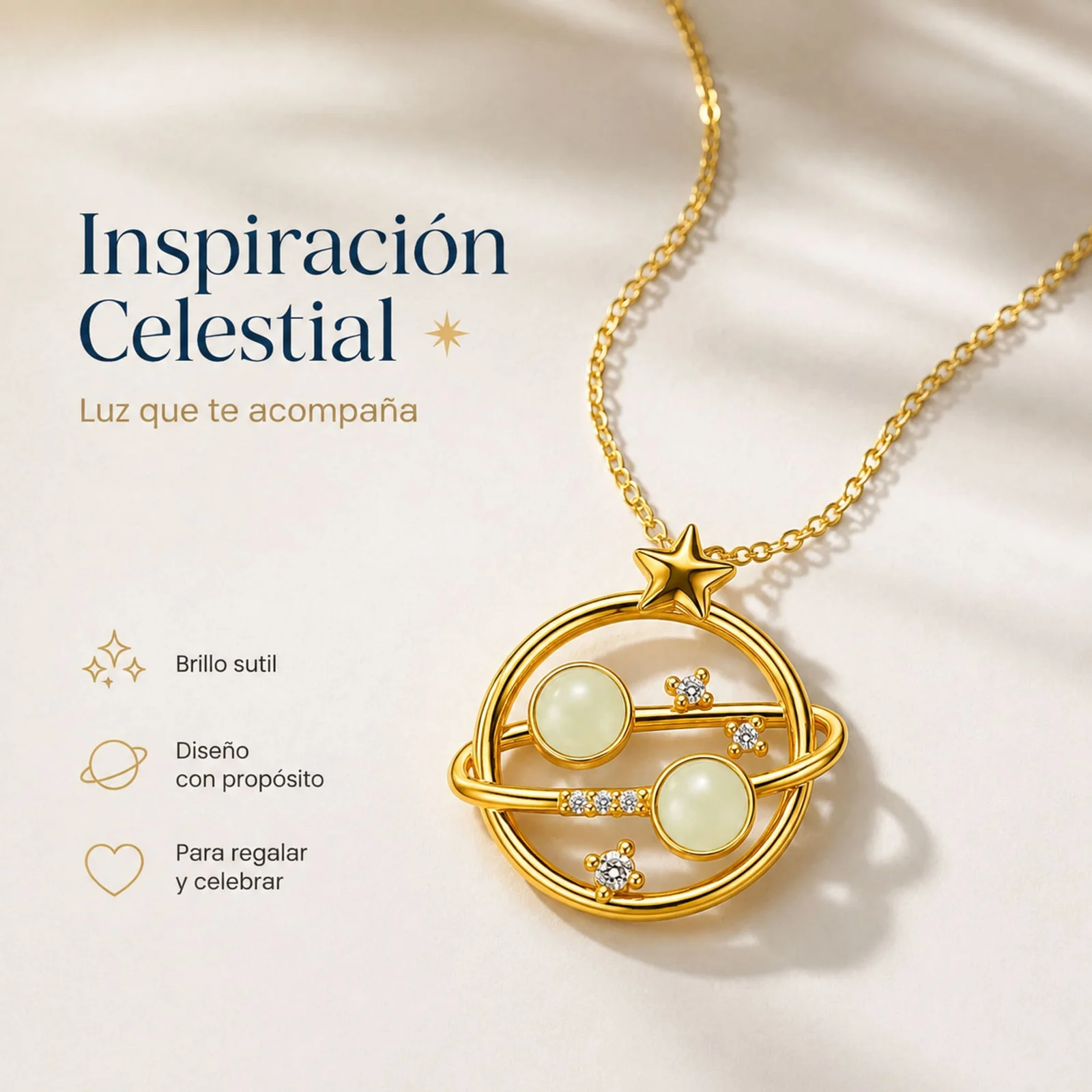 COLGANTE CHAPADO ORO 14K CON CIRCONITA