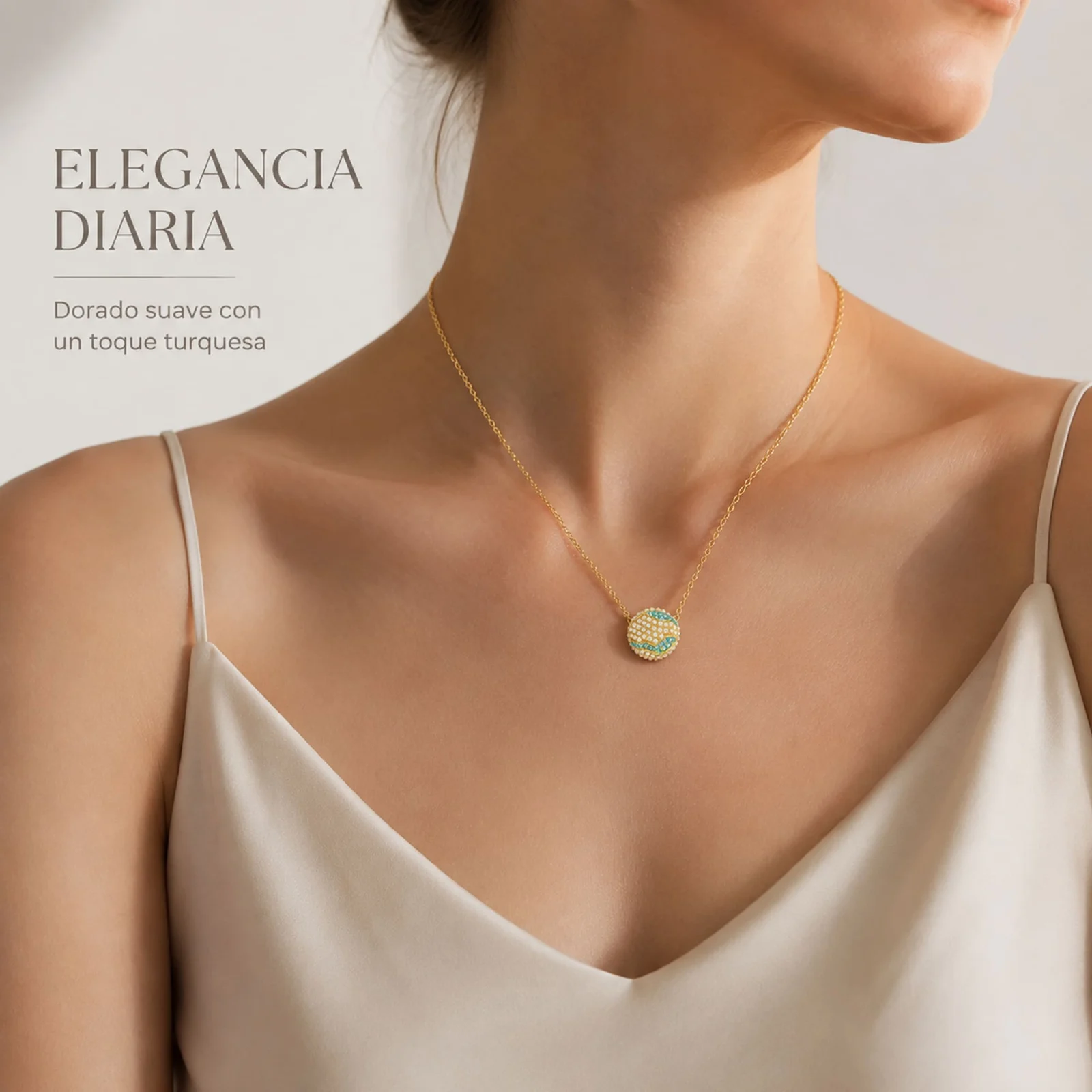 COLGANTE CHAPADO ORO 14K CON CIRCONITA