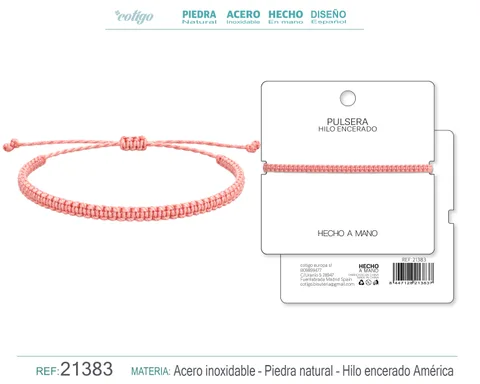 PULSERA HILO ENCERADO