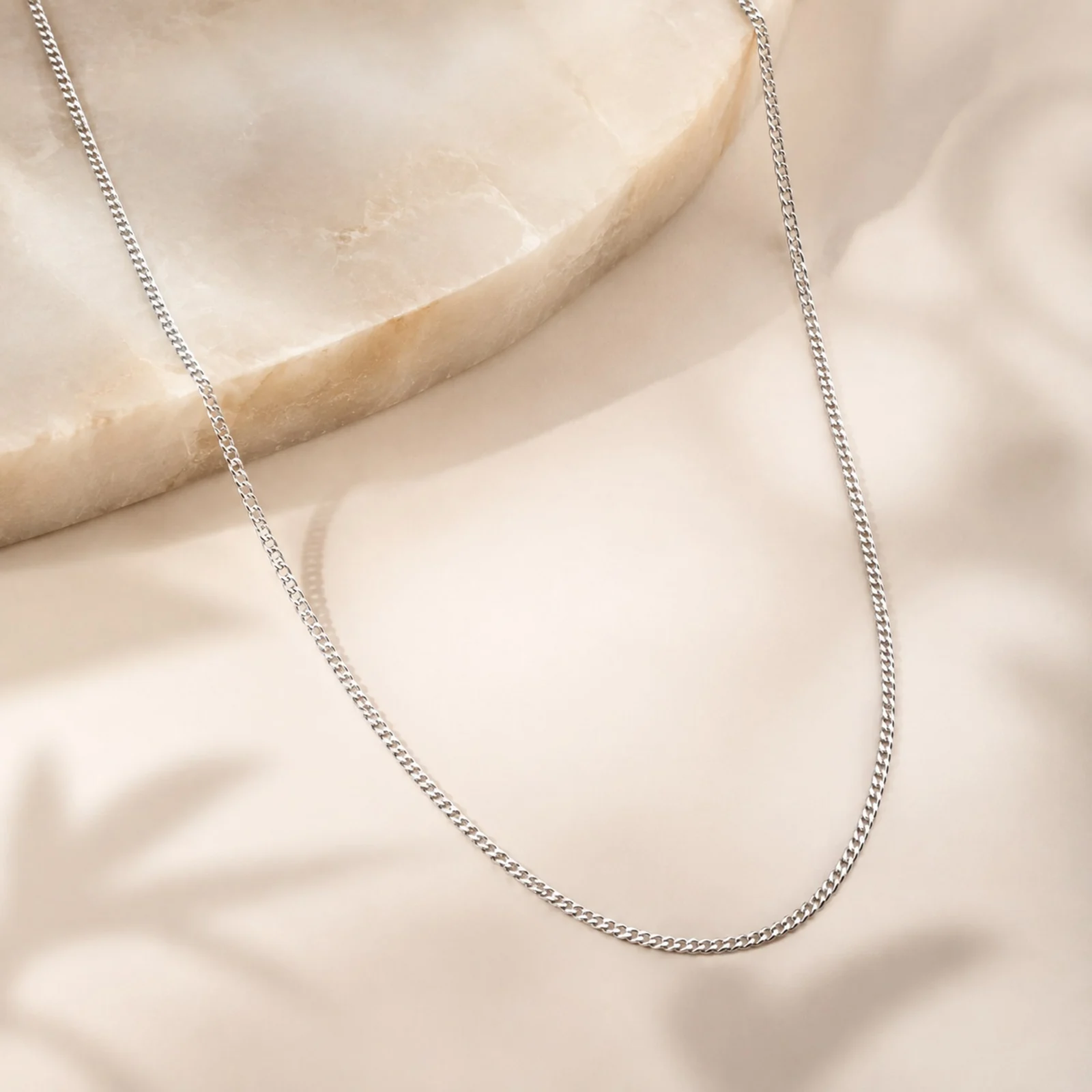 COLLAR DE CADENA ACERO PLATEADO