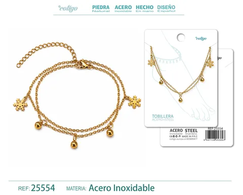 Tobillera Acero Inoxidable