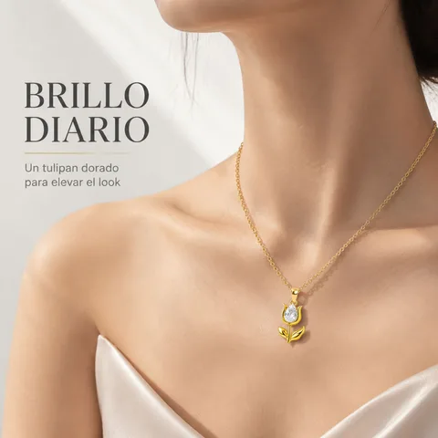 COLGANTE CHAPADO ORO 14K CON CIRCONITA