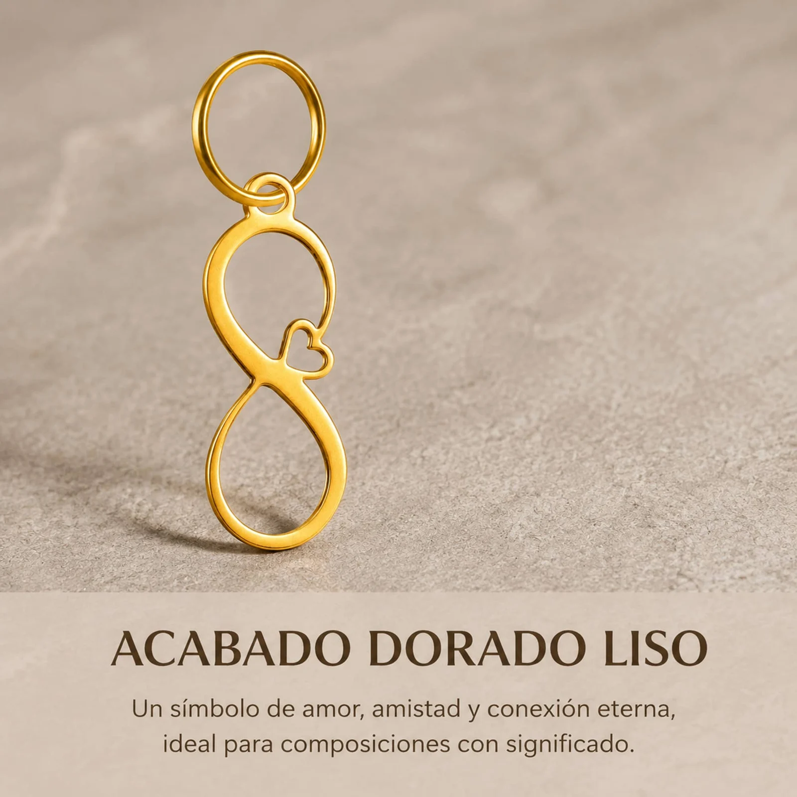 CHARM ACERO INOXIDABLE COLOR DORADO