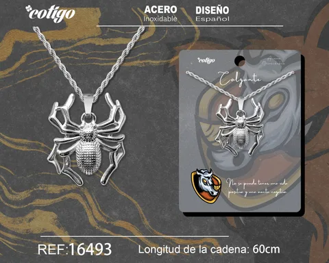 COLGANE HOMBRE ACERO COLOR PLATEADO