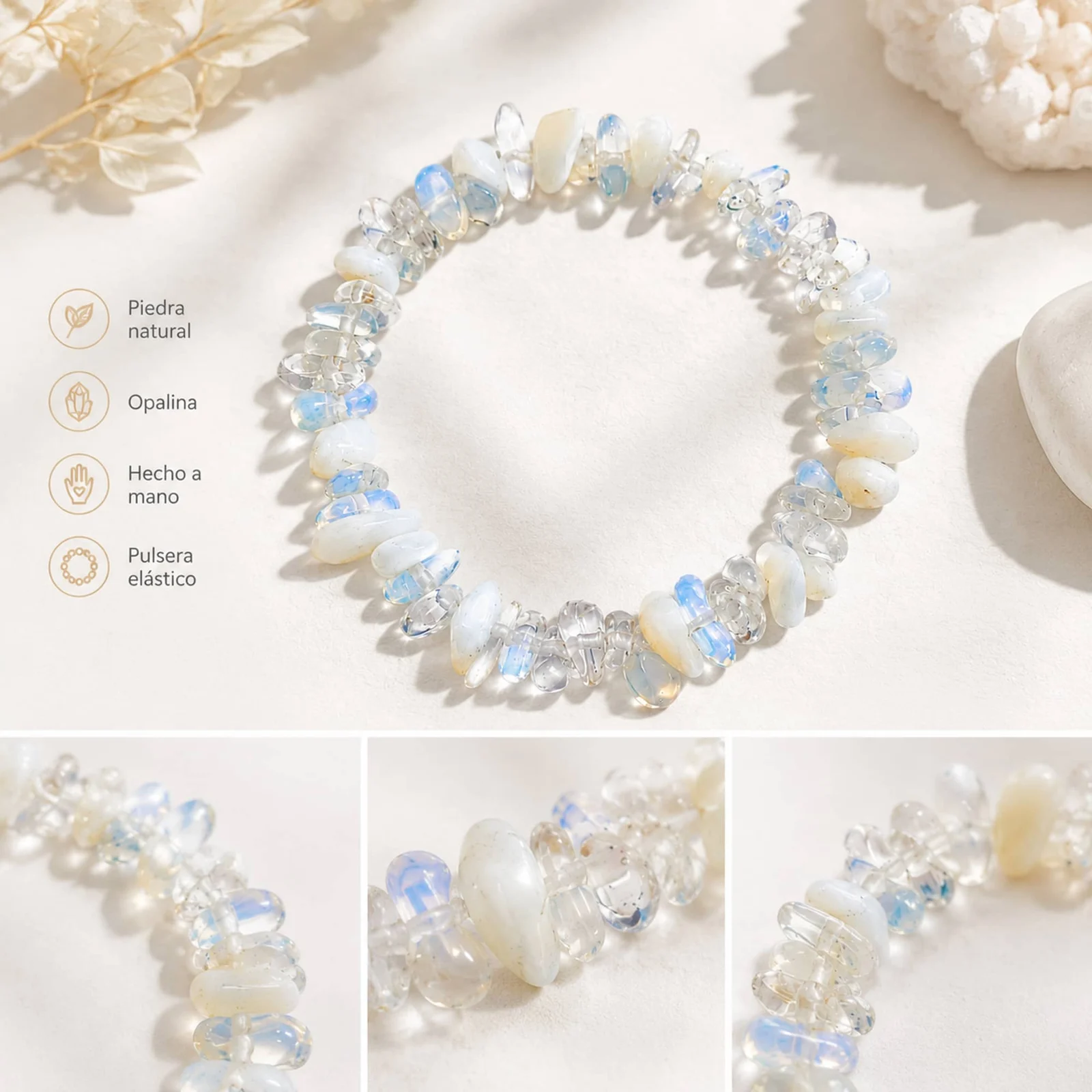 Pulsera Piedra natural Opalina